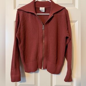 Varley Women's Rust Knit Zip Up